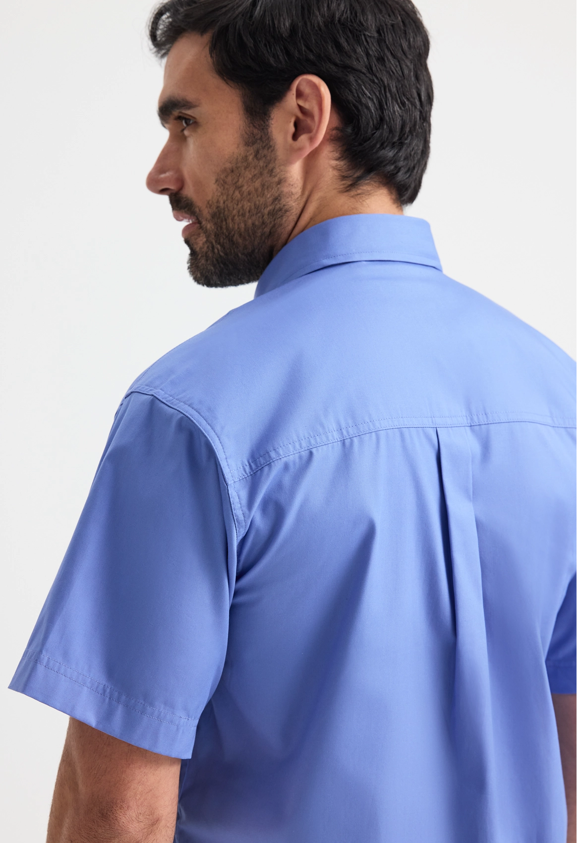 Mens Pinpoint Oxford Half Sleeve Shirt